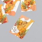 Бирка картон "Осень Девушка" набор 10 шт (5 видов) 4х6 см - Фото 3