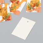 Бирка картон "Осень Девушка" набор 10 шт (5 видов) 4х6 см - Фото 4