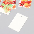Бирка картон "Осень Рябина" набор 10 шт (5 видов) 4х6 см - Фото 4