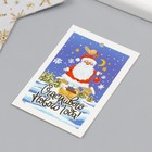 Бирка картон "Счастливого Нового года" 5х7 см (комплект 20 шт) - фото 25305994