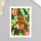 Бирка картон "Новогодний птенчик" 5х7 см - фото 11505114