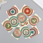 Бирка картон "НГ Кругляши" набор 10 шт (5 видов) 4х6 см - фото 24442788