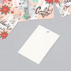 Бирка картон "Новый год" набор 10 шт (5 видов) 4х6 см (комплект 3 шт) - фото 27146035