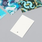 Бирка картон "Дракон" набор 10 шт (5 видов) 4х6 см - фото 23164997