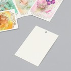Бирка картон "Бабочки винтаж" набор 10 шт (5 видов) 4х6 см - фото 9612511