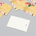 Бирка картон "Пожелания" набор 10 шт (5 видов) 4х6 см - Фото 4