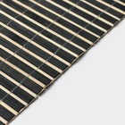 Салфетка сервировочная на стол «Соломка черная», 45×30 см, чёрная - Фото 3