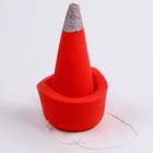 Карнавальный колпак «Клоун» на резинке, красный, поролон - Фото 2