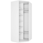 Угловой шкаф «Экспресс», 900×900×2200 мм, цвет белый снег - Фото 4