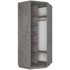 Угловой шкаф «Экспресс», 900×900×2200 мм, цвет бетон - Фото 4