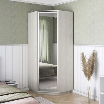 Угловой шкаф «Экспресс», 900×900×2400 мм, цвет ясень анкор светлый