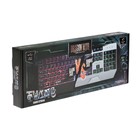 Клавиатура Qumo Twins K68, игровая, проводная, мембранная, 104 клавиши, USB, подсв, чёрная - фото 7845863