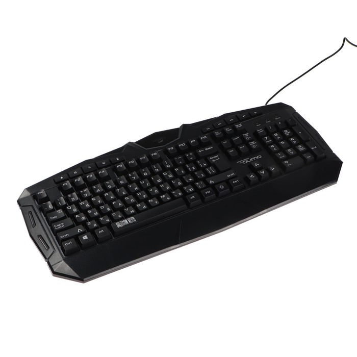 Клавиатура Qumo Antares K60, игровая, проводная, мембранная, 114 клавиш, USB, подсв, чёрная - фото 51485829