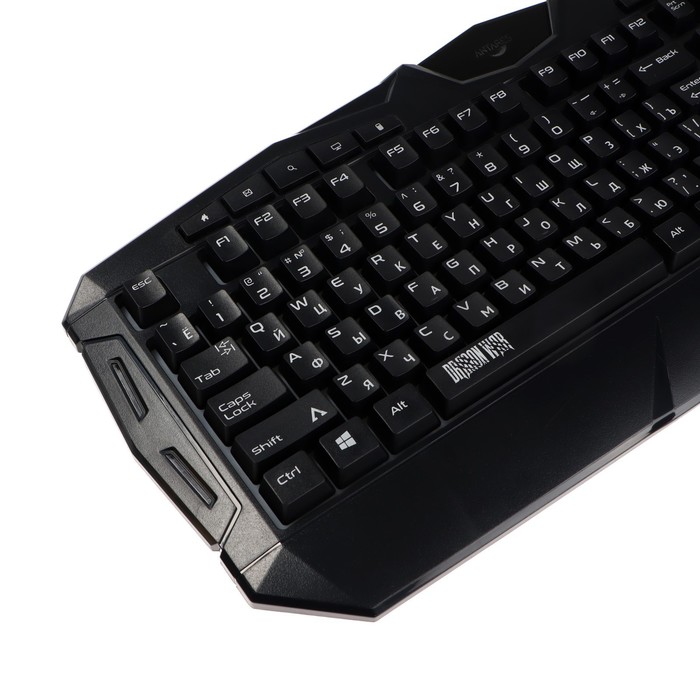 Клавиатура Qumo Antares K60, игровая, проводная, мембранная, 114 клавиш, USB, подсв, чёрная - фото 51485830