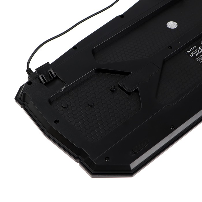 Клавиатура Qumo Antares K60, игровая, проводная, мембранная, 114 клавиш, USB, подсв, чёрная - фото 51485832