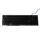Клавиатура Qumo Unicorn K01, игровая, проводная, мембранная,104 клавиши,USB, подсв, чёрная - Фото 4