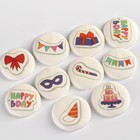 Сахарные медальоны «День рождения», для украшения десертов, 20 г, МИКС - Фото 3