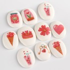 Сахарные медальоны «Любовь», для украшения десертов, 20 г, МИКС - Фото 3