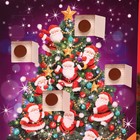 Адвент календарь с мини плитками из молочного шоколада "Санта на ёлке", 50 г - Фото 3