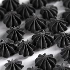 Безе сахарные чёрные KONFINETTA для декора капкейков, торта и напитков, 30 г. - Фото 2