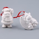 Ёлочные игрушки под раскраску «Волшебный», 4 шт., с подвесом, кисть - Фото 4