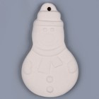 Ёлочное украшение под раскраску «Снеговик» с подвесом, кисть - Фото 2