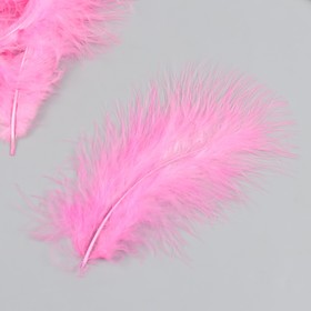 Набор декоративных перьев "Рукоделие", 20 шт (розовый цвет), длина пера 13-16 см