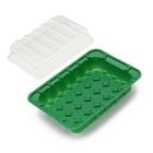 Мини - парник для рассады, 25×17.5×4.5 см, 24 ячейки под таблетки для рассады d=3 см, пластик, Greengo - Фото 4