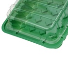 Мини - парник для рассады, 25×17.5×4.5 см, 24 ячейки под таблетки для рассады d=3 см, пластик, Greengo - Фото 7