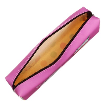 Пенал школьный «Зверюшка», на молнии, розовый