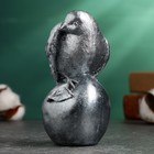 Фигура "Птица на яблоке" 12 см,  серебро - фото 11500794