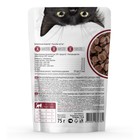 Влажный корм "Kott" для кошек, говядина в соусе, 75 г - Фото 2