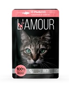 Влажный корм «L’AMOUR» для кошек, рыба в соусе, 75 г - Фото 1