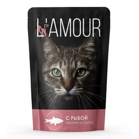 Влажный корм "L’AMOUR" для кошек, рыба в соусе, 75 г 10121328