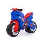 Каталка-мотоцикл МХ, цвет синий - фото 11451857