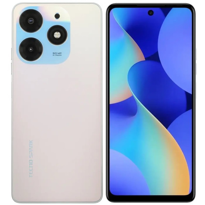 Смартфон Tecno Spark 10 Pro, 6.8", 8 Гб, 256 Гб, 50 Мп, 32 Мп, 2 sim, 5000 мАч, NFC, белый - Фото 1