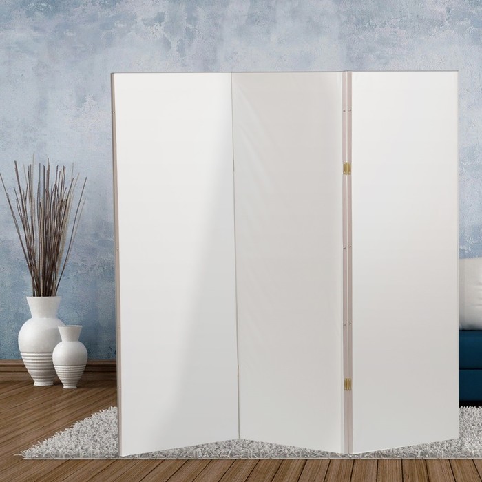 Ширма "Белая", 150х160 см, двухсторонняя - Фото 1