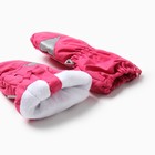 Рукавицы детские, цвет ярко-розовый, размер 10 (1-2 года) - фото 23213501