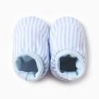 Пинетки детские, цвет голубой, возраст 1-3 мес - фото 28207021