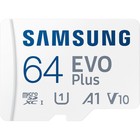 Карта памяти microSDXC 64GB Class10 Samsung MB-MC64KA EVO PLUS + adapter - Фото 2