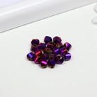 Бусины стекло, 6 мм, 20 шт. фиолетовый - фото 23197637