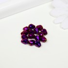 Бусины стекло, 5х7 мм, 15 шт. фиолетовый - фото 23197661