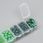 Бусины акрил "Зелёный МИКС" 8,10,15 мм, (300 +/- 4шт.) - фото 23197773