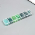 Бусины акрил "Зелёный МИКС" 8,10,15 мм, (300 +/- 4шт.) - фото 23197774