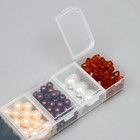 Бусины акрил "Кофейно-молочный" 4,6,8,10,14 мм, (1030 +/- 4шт.) - фото 23197776