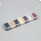 Бусины акрил "Кофейно-молочный" 4,6,8,10,14 мм, (1030 +/- 4шт.) - фото 23197777