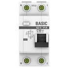 Выключатель автоматический дифференциального тока 2п (1P+N) C 10А 30мА тип AC 4.5кА АД-12 Basic EKF DA12-10-30-bas - фото 4062348