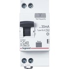 Выключатель автоматический дифференциального тока 2п (1P+N) C 40А 30мА тип AC 6кА RX3 Leg 419403 - фото 4062372
