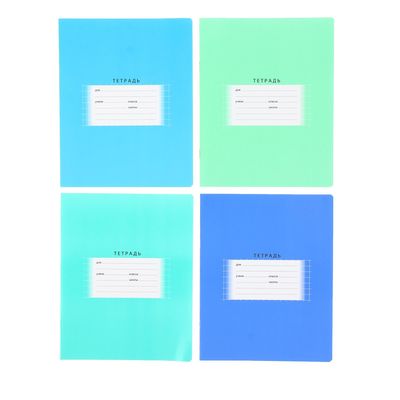 Тетрадь 18 листов в клетку "Школьная", обложка мелованный картон, блок офсет, МИКС