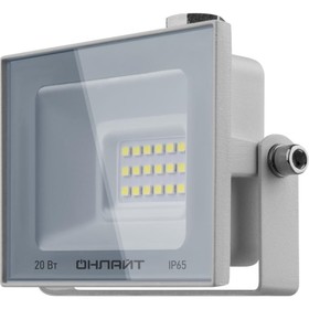 Прожектор светодиодный 90 132 OFL-20-4K-WH-IP65-LED 20Вт 4000К IP65 1600лм бел. ОНЛАЙТ 90132
